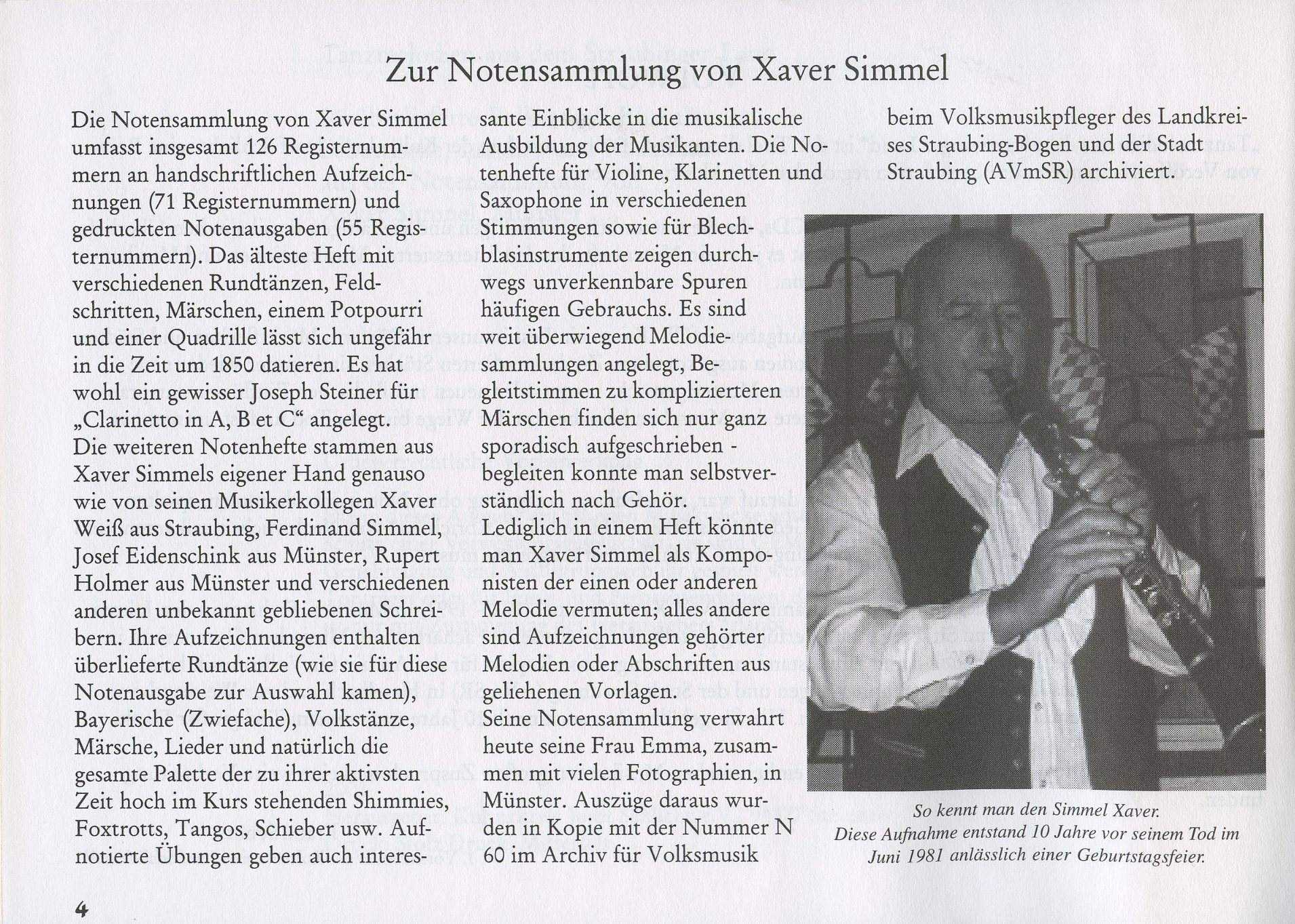 Tanzmelodien aus dem Straubinger Land