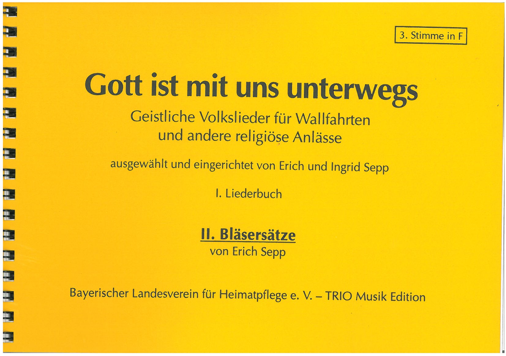 Gott ist mit uns unterwegs - 3. Stimme in F