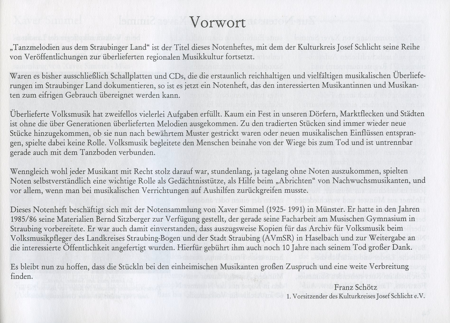 Tanzmelodien aus dem Straubinger Land