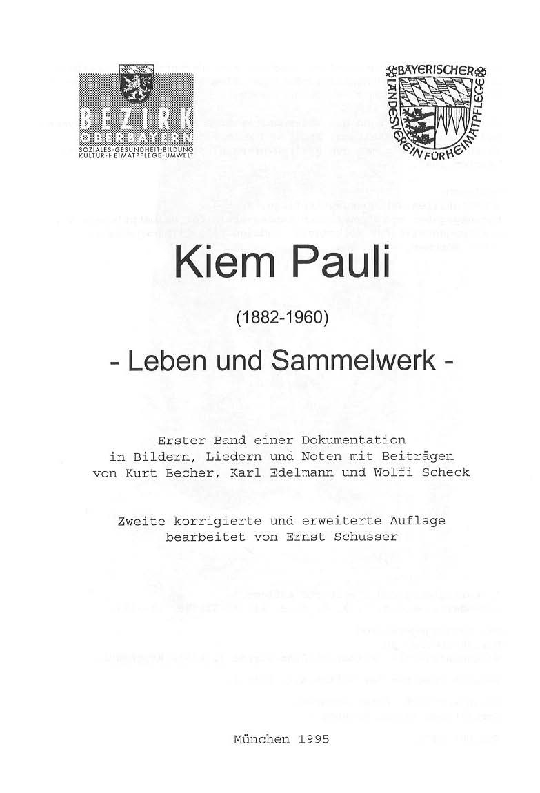 Kiem Pauli - Leben und Sammelwerk