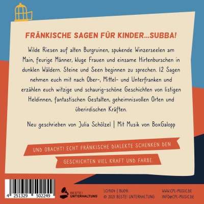 CD Fränkische Sagen für Kinder … Subba!