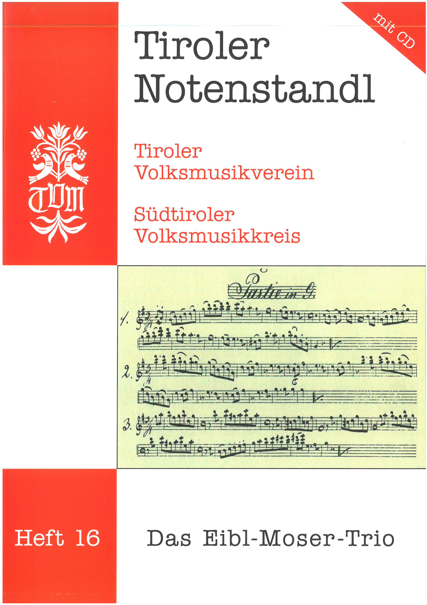 Das Eibl-Moser-Trio. Volksmusikstücke für Gitarre und Zither