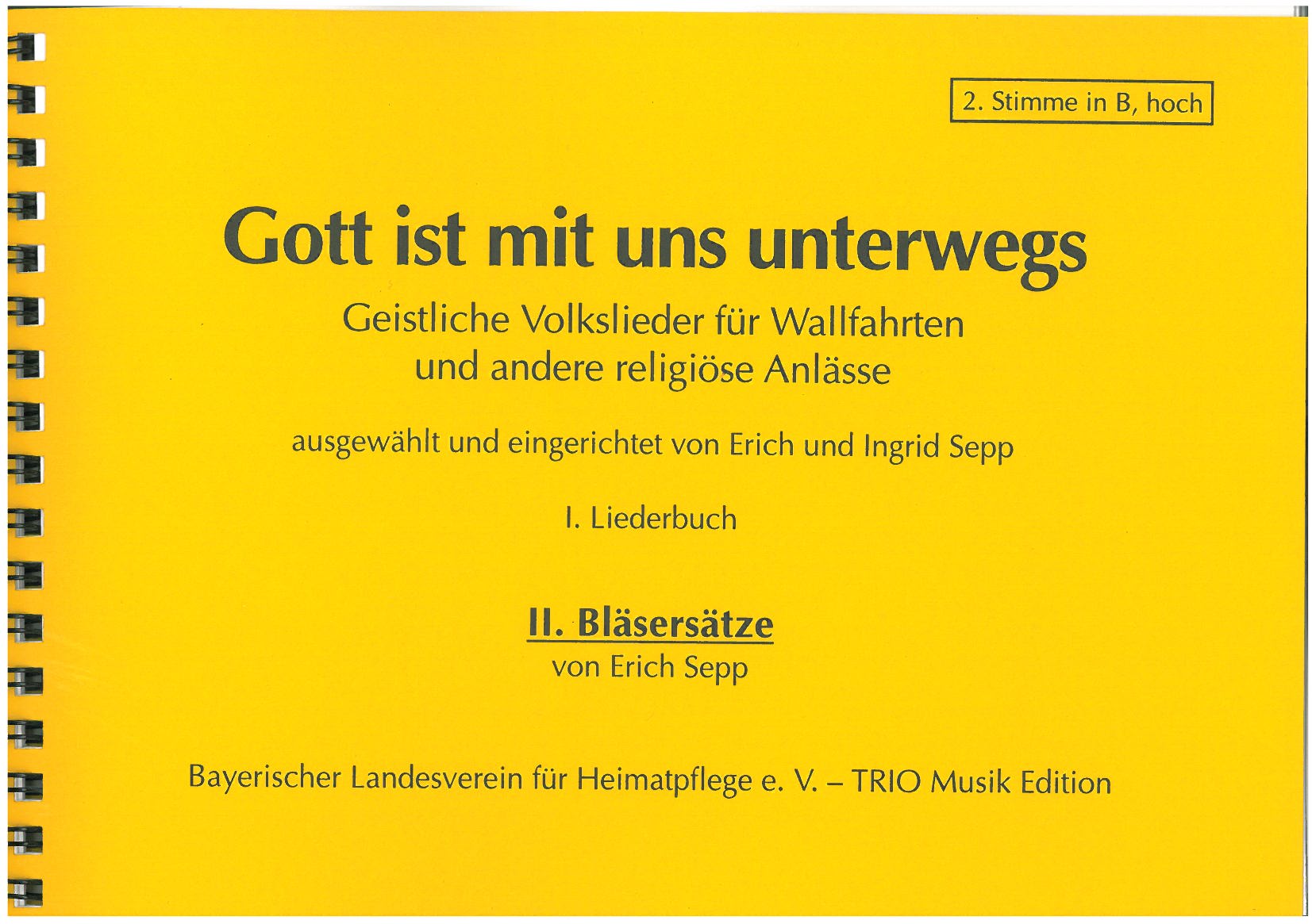 Gott ist mit uns unterwegs - 2. Stimme in B, hoch