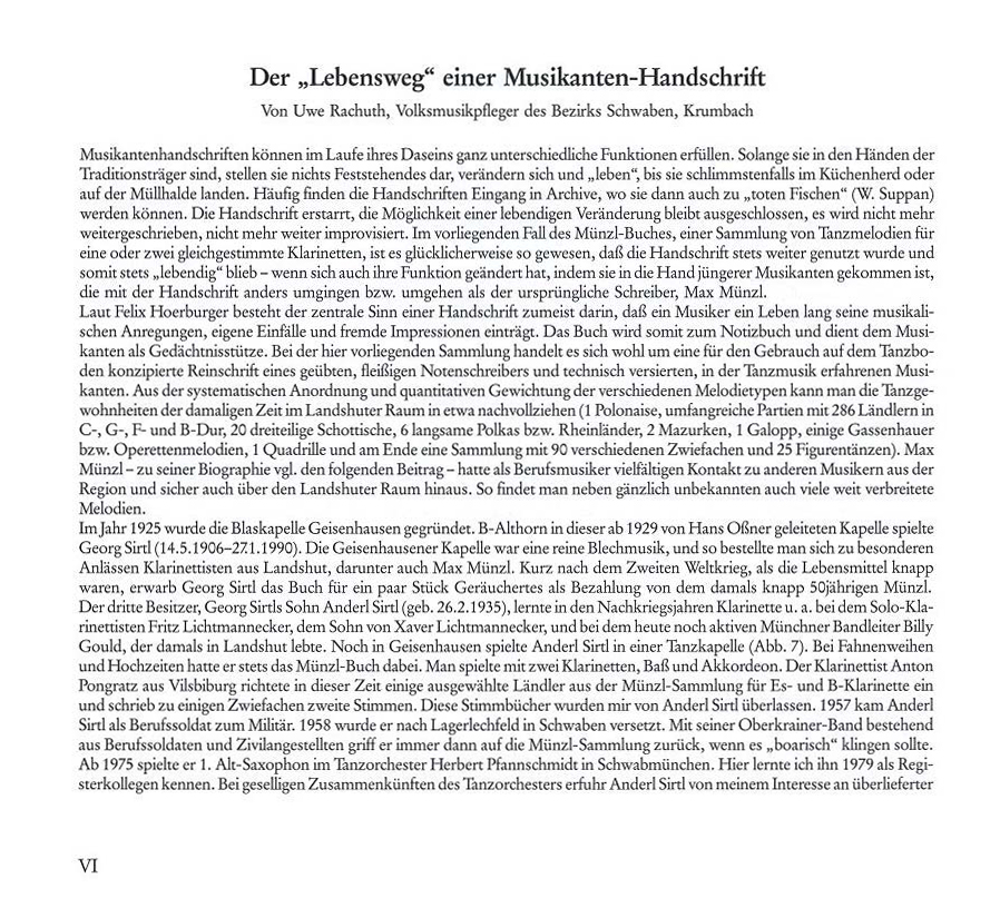 Ländlerbuch für Max Münzl