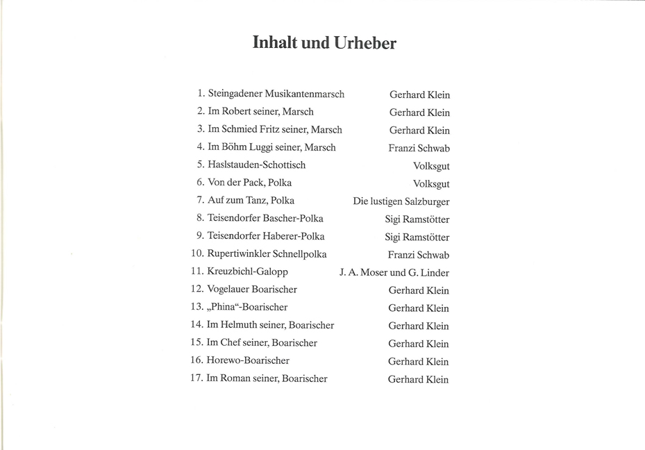 Steingadener Tanzlmusik, Folge 2
