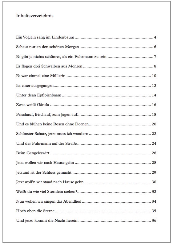 "Ein Vöglein sang im Lindenbaum". 20 Volkslieder aus Franken für Blechbläser-Quartett
