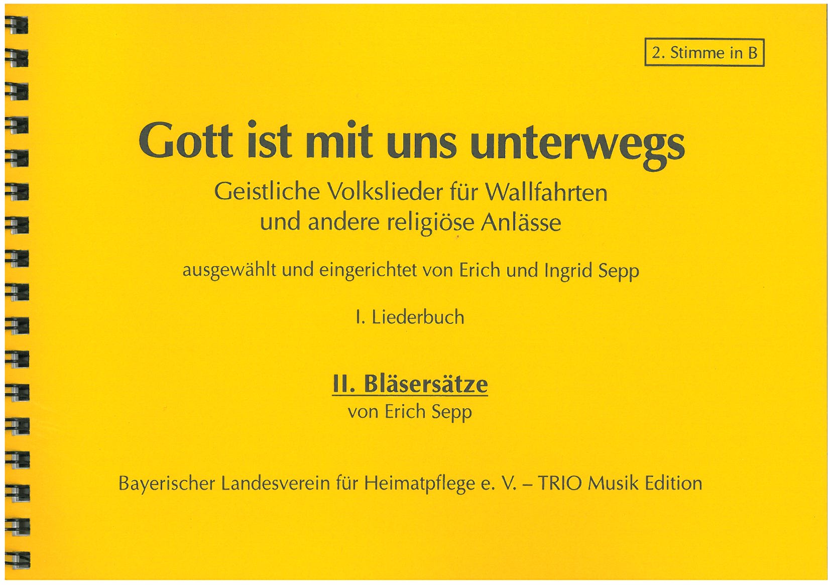 Gott ist mit uns unterwegs - 2. Stimme in B