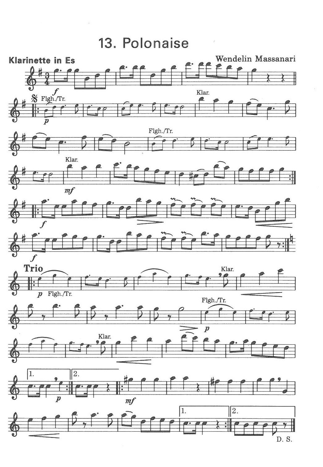 Tanzmelodien aus Bayern für Blasmusik. Heft 13 - Polonaise