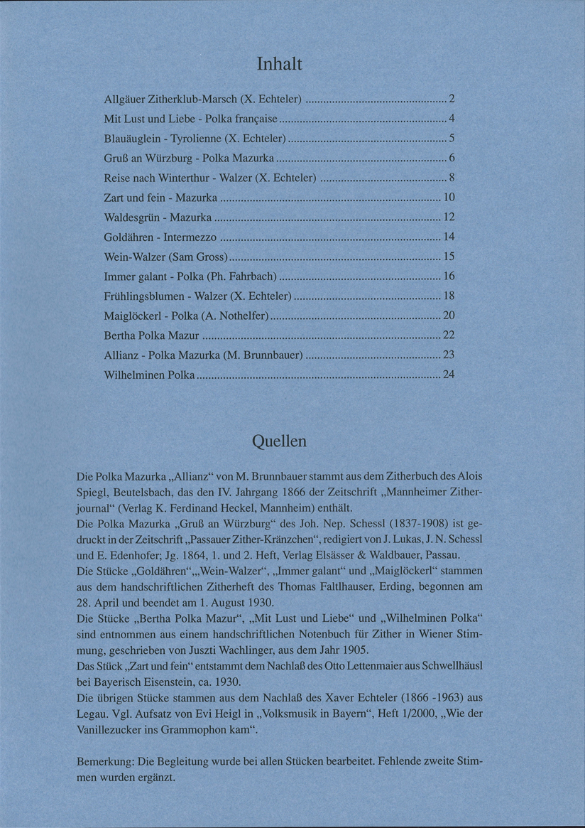 Nostalgie – Duofassung