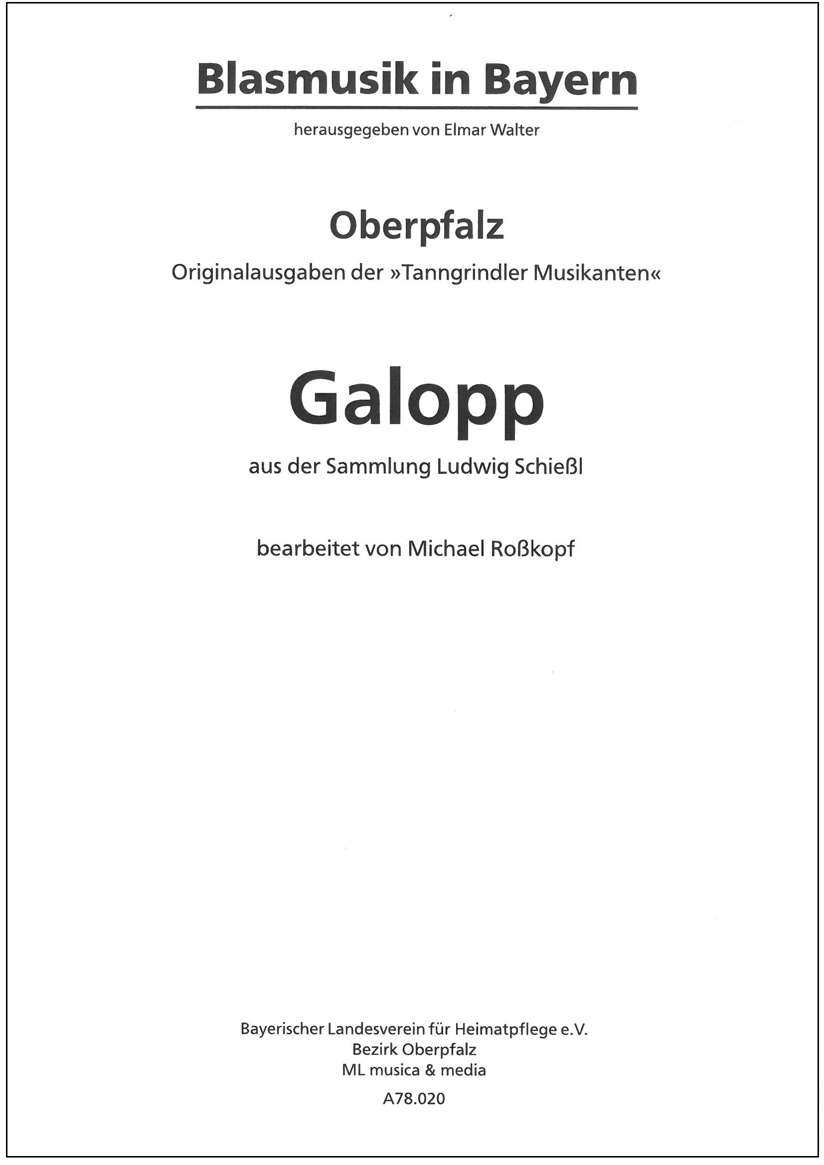 Tanngrindler Musikanten / Galopp aus der Sammlung Ludwig Schießl