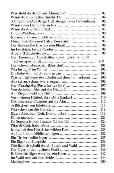 Jäger- und Almlieder