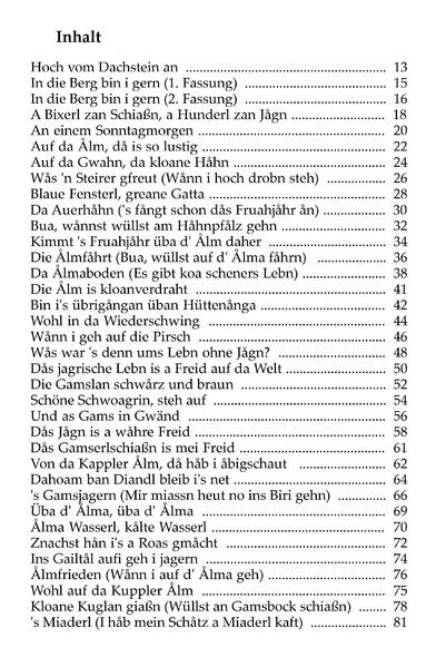 Jäger- und Almlieder