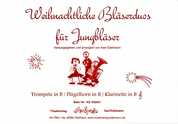 Weihnachtliche Bläserduos für Jungbläser - Edelmann