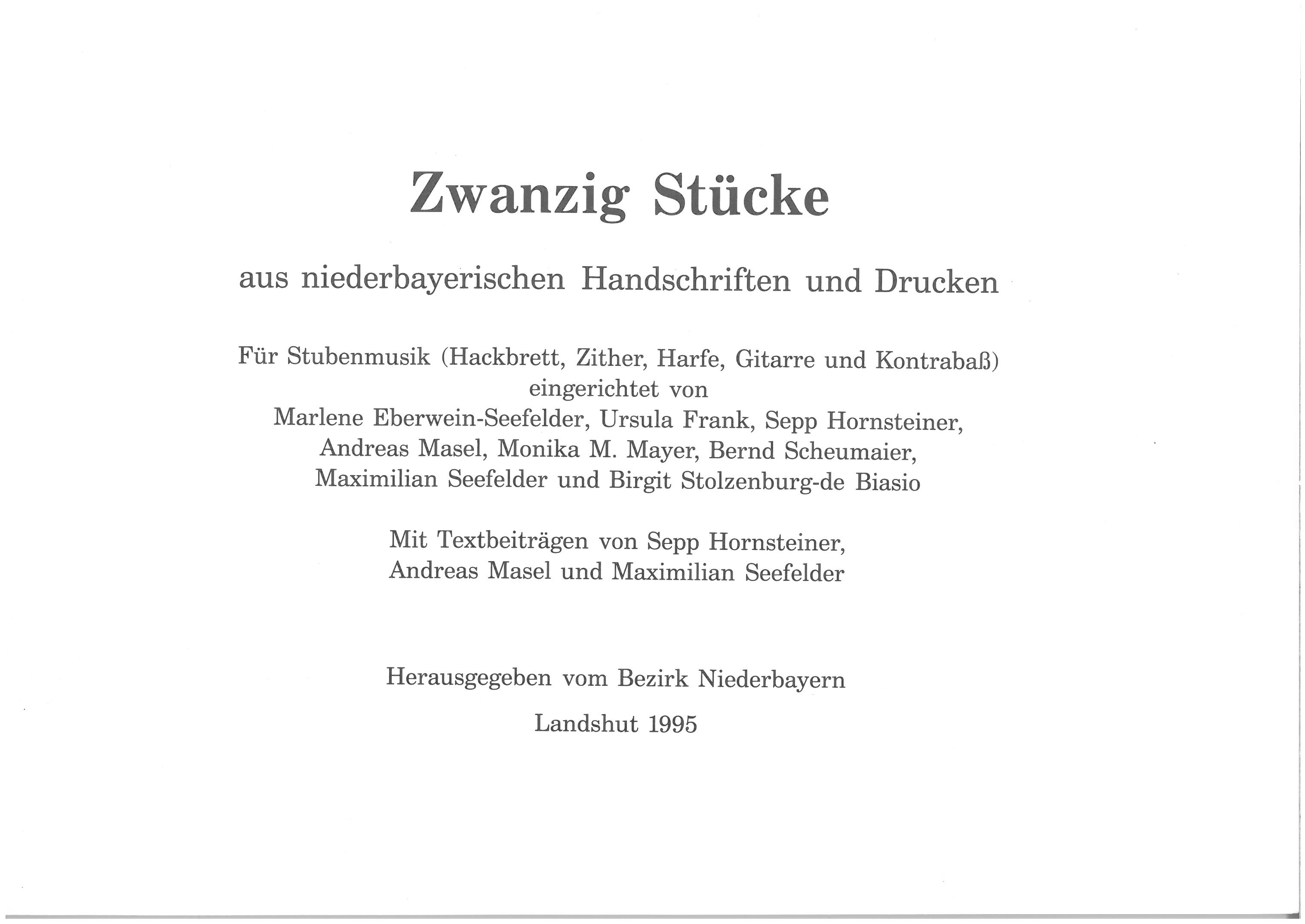 Zwanzig Stücke