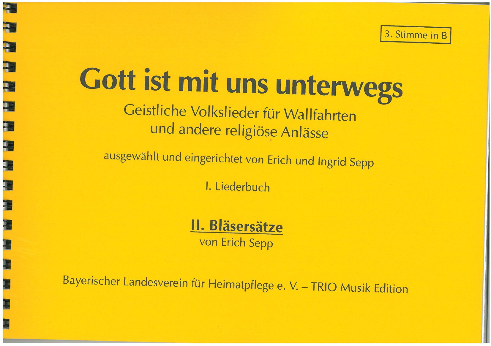Gott ist mit uns unterwegs - 3. Stimme in B